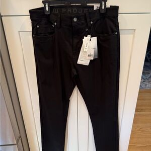 Projek Raw - Men's 5-Pocket Classic Black Pants, 34